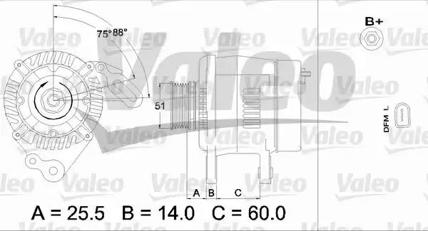 Генератор 437403 VALEO