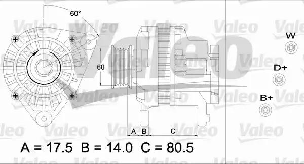 Генератор 437427 VALEO