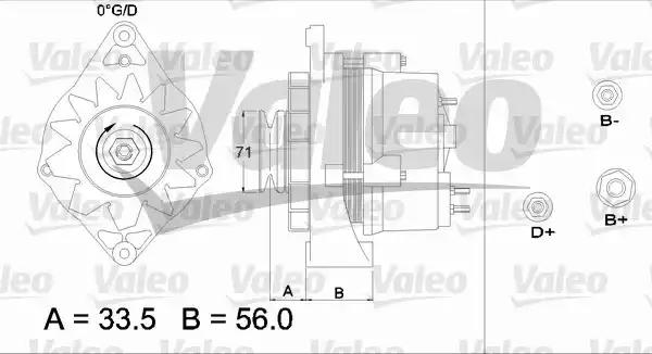 Генератор 437459 VALEO