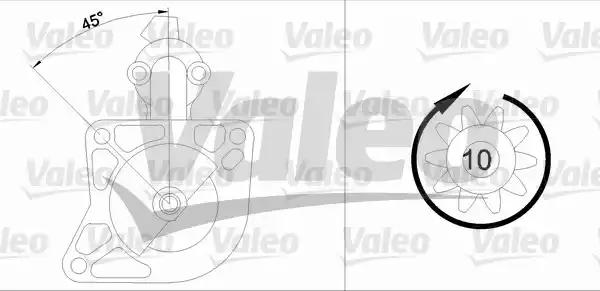 Стартер 455605 VALEO