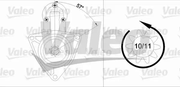 Стартер 455629 VALEO