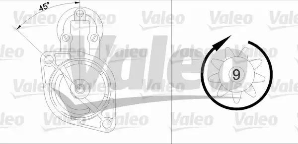 Стартер 455677 VALEO