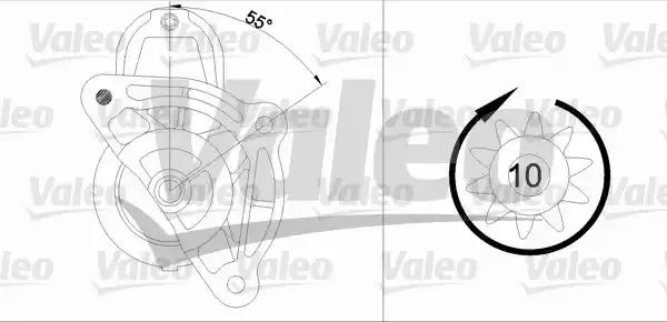 Стартер 455687 VALEO