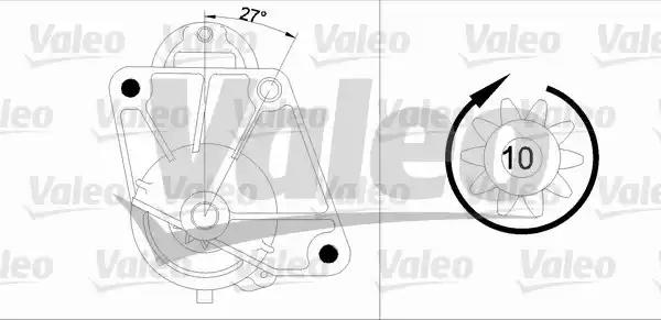 Стартер 455741 VALEO
