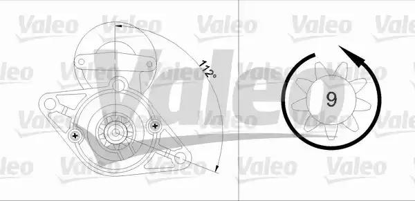 Стартер 455916 VALEO