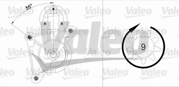 Стартер 455937 VALEO