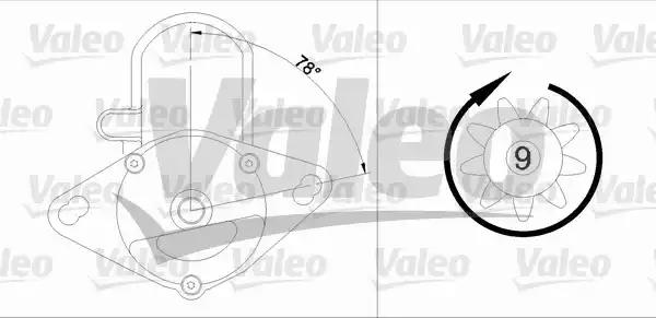 Стартер 455951 VALEO
