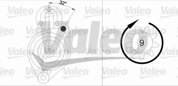 Стартер 458184 VALEO
