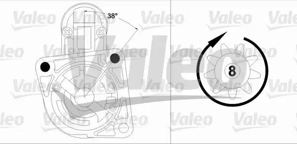 Стартер 458187 VALEO