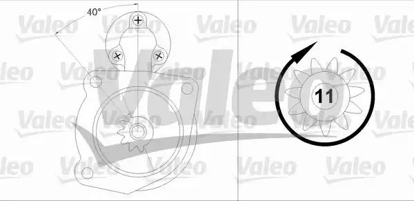Стартер 458198 VALEO
