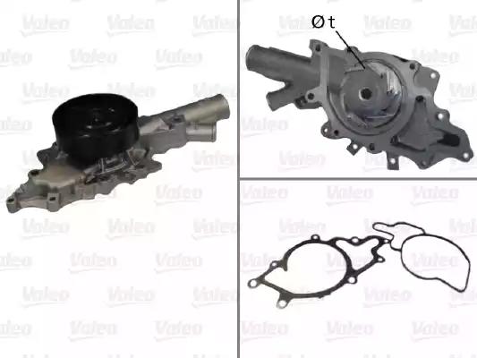 Насос охолоджувальної рідини, охолодження двигуна 506675 VALEO