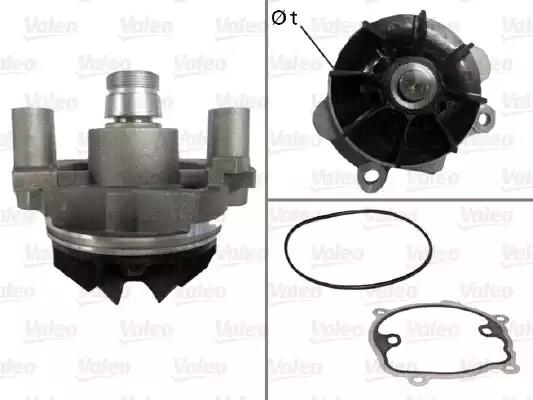 Насос охолоджувальної рідини, охолодження двигуна 506709 VALEO