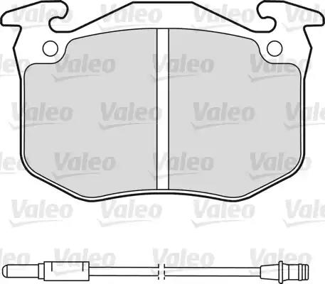 Комплект гальмівних накладок, дискове гальмо 540307 VALEO