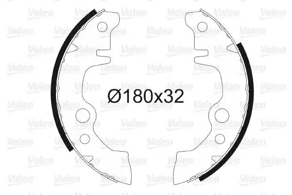 Комплект гальмівних колодок 562101 VALEO