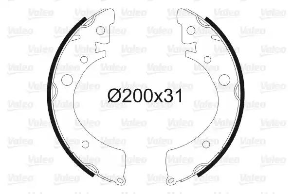 Комплект гальмівних колодок 562543 VALEO