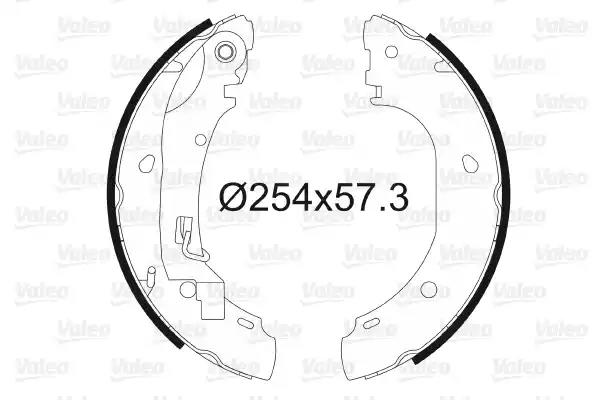 Комплект гальмівних колодок 564025 VALEO