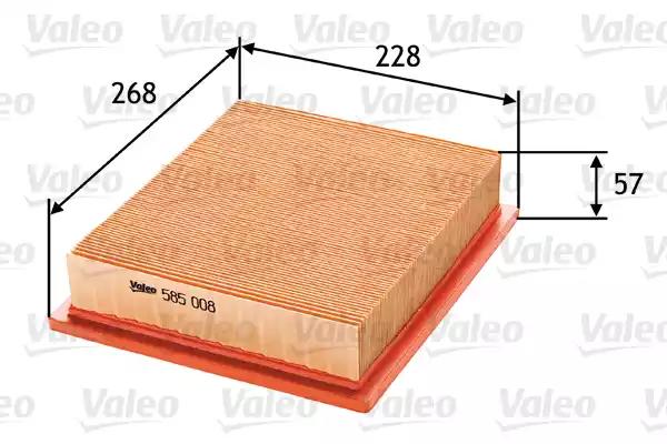 Повітряний фільтр 585008 VALEO