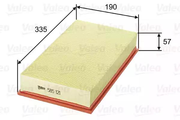 Повітряний фільтр 585121 VALEO