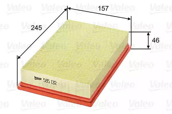 Воздушный фильтр 585132 VALEO