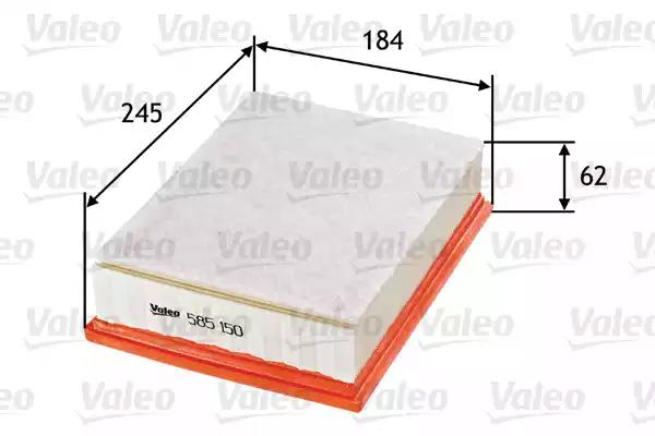Воздушный фильтр 585150 VALEO