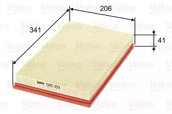Повітряний фільтр 585169 VALEO