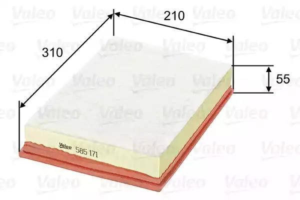 Воздушный фильтр 585171 VALEO