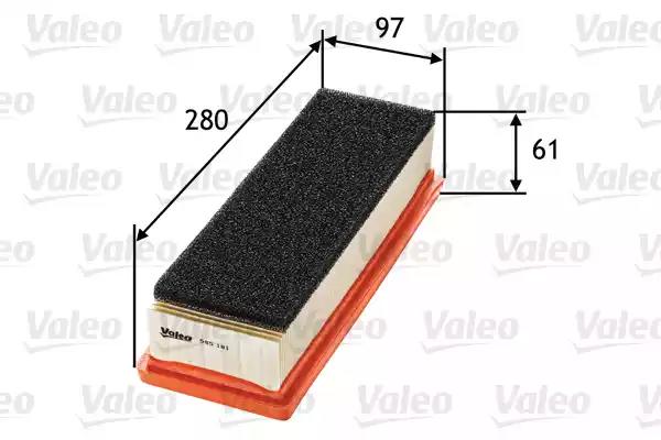 Фільтр повітряний alfa romeo/fiat/ford/lancia mito/punto/ka/ypsilon 09-14 03 585181 VALEO