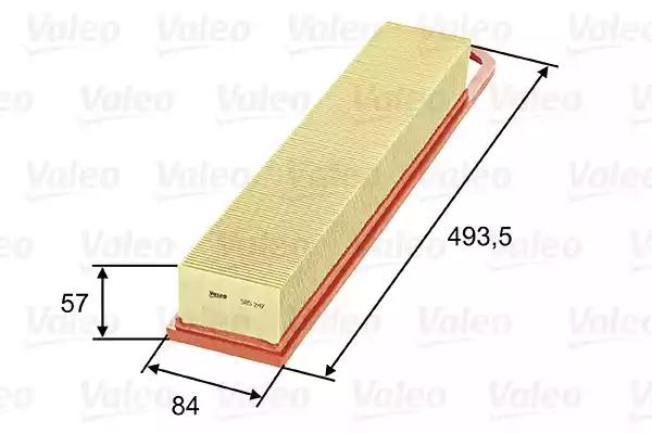 Фільтр повітряний citroen/mini/peugeot c4/cooper/308 14-16 06 585247 VALEO