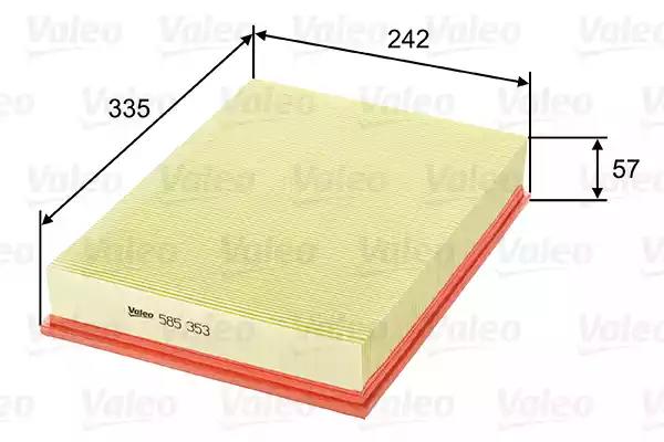 Воздушный фильтр 585353 VALEO