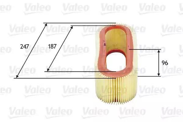 Повітряний фільтр 585643 VALEO