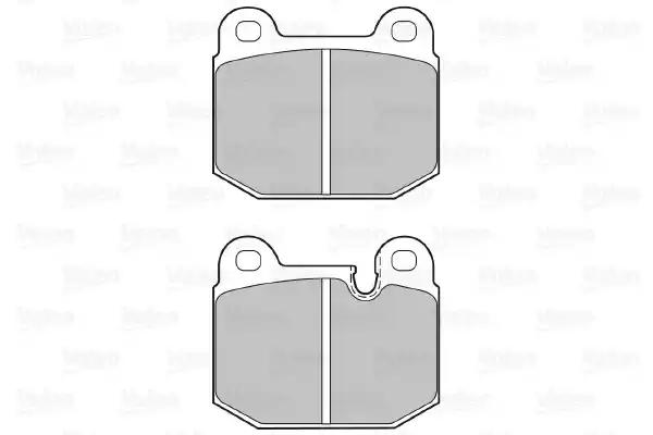 Комплект гальмівних накладок, дискове гальмо 598108 VALEO