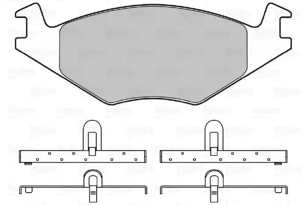 Комплект тормозных колодок дисковый тормоз 598127 VALEO