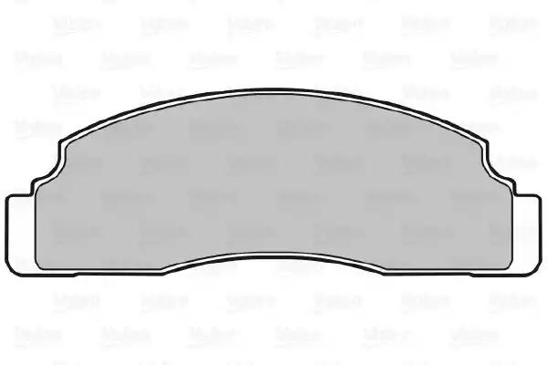 Комплект гальмівних накладок, дискове гальмо 598165 VALEO