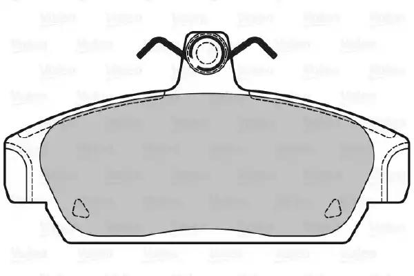 Комплект гальмівних накладок, дискове гальмо 598254 VALEO