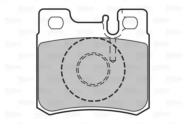 Комплект тормозных колодок дисковый тормоз 598272 VALEO