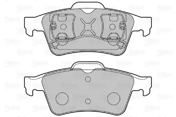 Комплект тормозных колодок дисковый тормоз 598472 VALEO