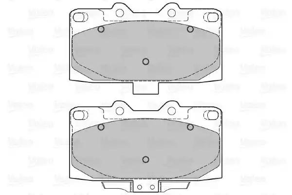 Комплект гальмівних накладок, дискове гальмо 598476 VALEO