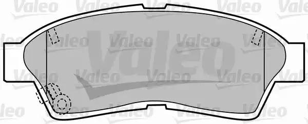 Комплект гальмівних накладок, дискове гальмо 598578 VALEO