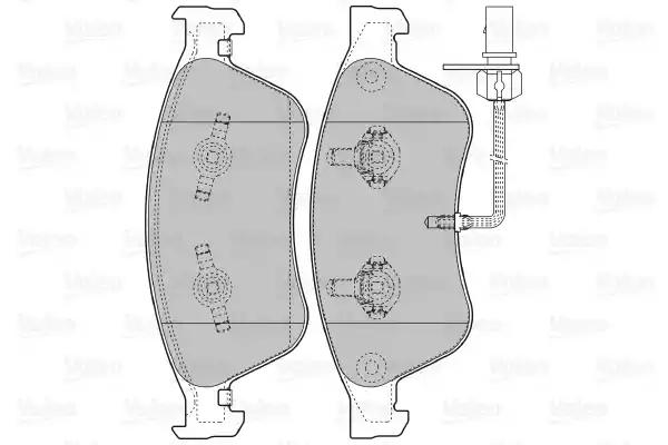 Aгальмівні колодки дискові audi/vw a6/a8/phaeton 28-60 02-16 598845 VALEO