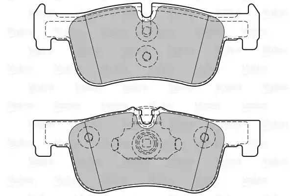 Комплект гальмівних накладок, дискове гальмо 601318 VALEO