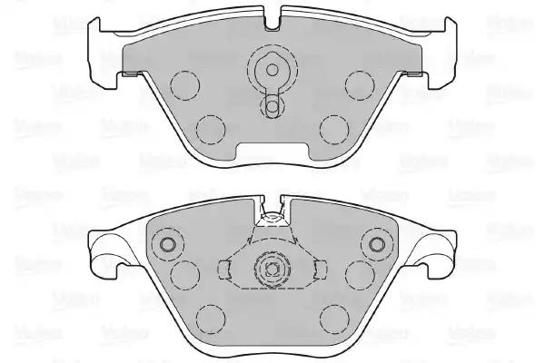 Комплект гальмівних накладок, дискове гальмо 601382 VALEO