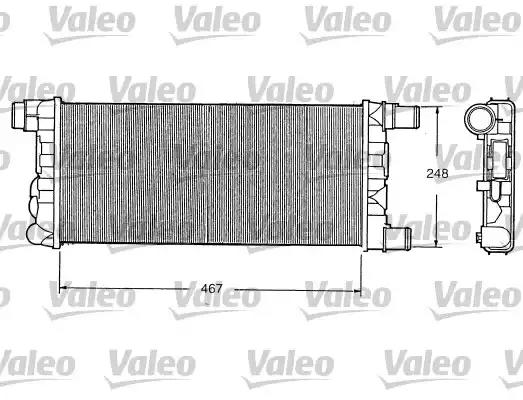Радіатор, система охолодження двигуна 730520 VALEO