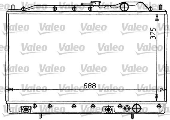 Радіатор, система охолодження двигуна 731054 VALEO