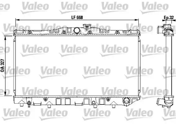 Радіатор, система охолодження двигуна 731095 VALEO
