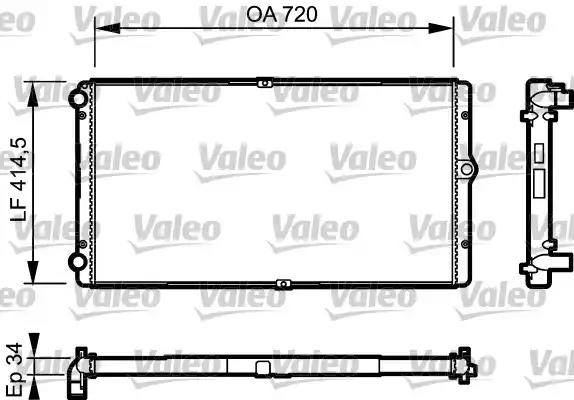 Радіатор двигуна 732177 VALEO