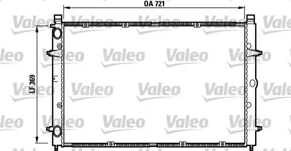 Радіатор, система охолодження двигуна 732397 VALEO