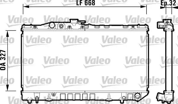 Радіатор, система охолодження двигуна 734180 VALEO