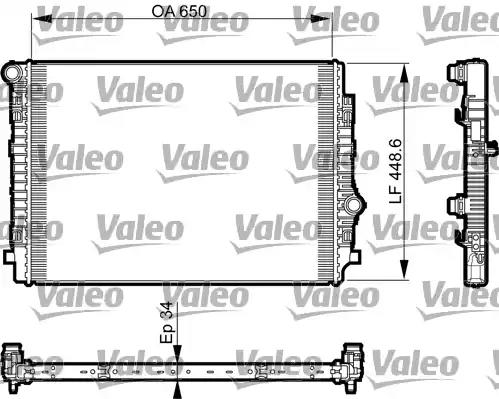 Радіатор системи охолодження 735549 VALEO