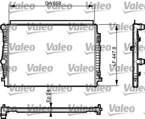 Радіатор audi/skoda/vw a3/q2/q3/karoq/octavia/passat 12 735559 VALEO