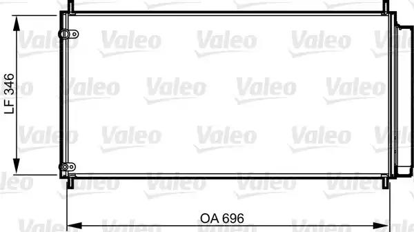 Конденсатор, система кондиціонування повітря 814205 VALEO